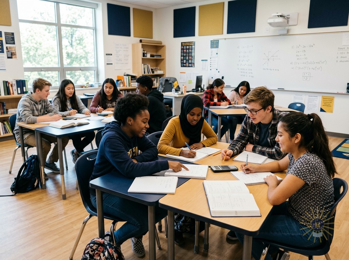 Diverse students in MEG classroom