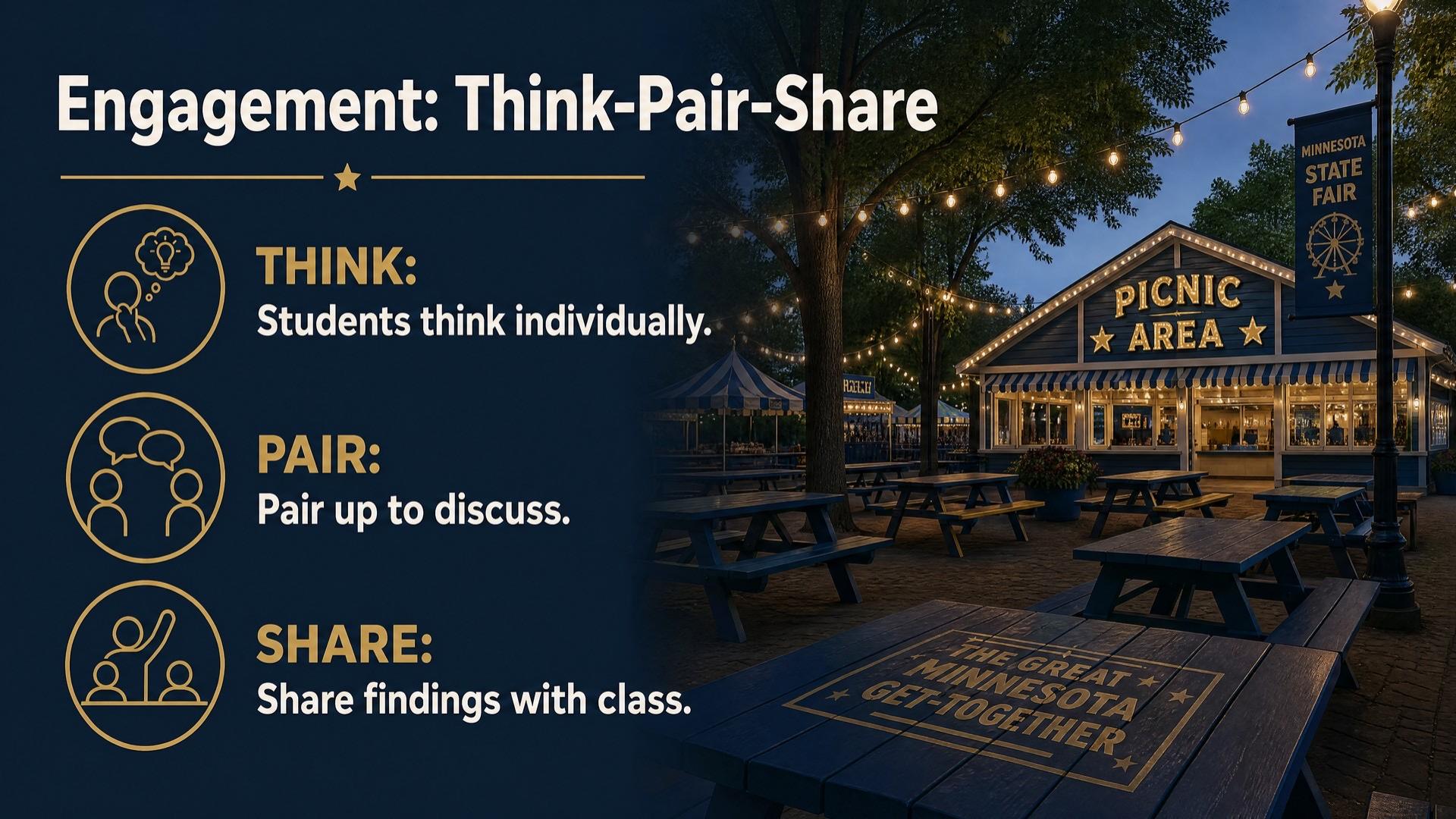 Think-Pair-Share collaboration slide from the L01 deck